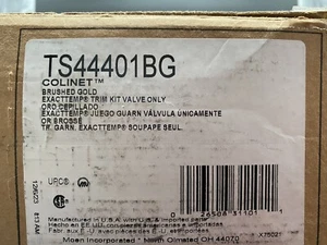 Moen Colinet Exacttemp Trim Kit nur Ventil in gebürstetem Gold TS44401BG - Bild 1 von 6