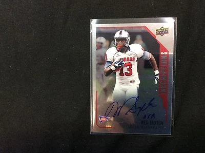 Wes Saxton  2015 Upper Deck Inscriptions signed auto card - Image 1 of 2