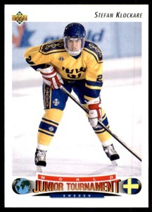 Stefan Klockare 1992-93 Upper Deck #224 Sweden