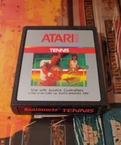 Real Sports Tennis (1982) Atari VCS 2600 (Modul /Cartridge) Classic CX2680 8-bit - Picture 1 of 2