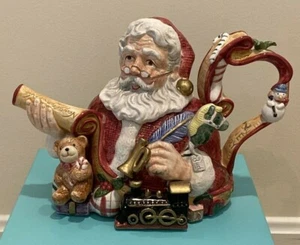 Fitz And Flloyd, Santa’s List Teekanne, 1994, 33oz, RAR - Bild 1 von 8