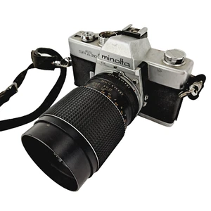 Minolta SRT 201 35mm MD Mount Film Camera Body w/ Super Albinar Auto 1:2.8 135MM - Picture 1 of 14