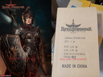 Boneco de ação feminino TBLeague PL2020-172B 1/6 ROYAL DEFENDER-BLACK Knight estoque - Imagem 1 de 4