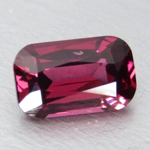 1.28Cts Striking Natural Rhodolite Garnet 7.5x4.6x3.5mm Cushion Cut Gemstone - Picture 1 of 4