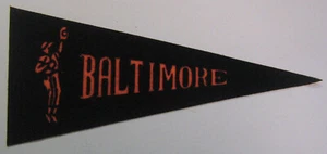Antiguo banderín de béisbol vintage años 70 "Baltimore" *H640 - Imagen 1 de 2
