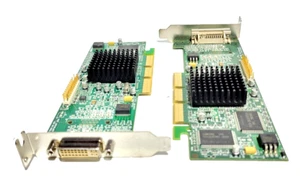 LOT OF 2 Graphiccard Matrox Mga AGP DVI G450 -32 LP Low Profile SFF G45FM - Picture 1 of 6