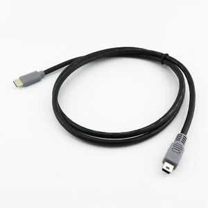 Mini USB 5 Pin Male To USB 3.1 Type-C Male Converter OTG Adapter Lead Data Cable - Picture 1 of 11