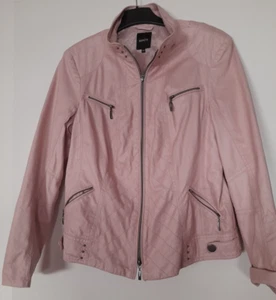 Bonita Da. Fake Leder Jacke Rosa Gr.40 Bikerjacke Sommerjacke - Bild 1 von 5