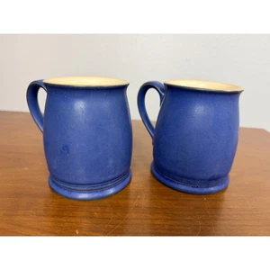 Denby Langley Tudor Kobaltblau Steinzeug Tassen 2er Set England - Bild 1 von 9
