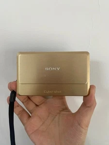 Sony Cyber-Shot DSC-TX9/TX9C 12.2MP CMOS Vintage Digital Camera - Gold - Picture 1 of 12