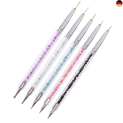 MARKE LUOSHAPUCY 5 Stück Nagel Pinsel Set, Nageldesign Pinsel, Nail Art Dotting Tools,