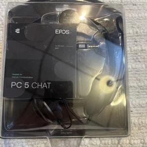 EPOS PC 5 Chat On-Ear 3.5mm Stereo Gaming Headset w/Boom Mic E-Learning NEW - Picture 1 of 9