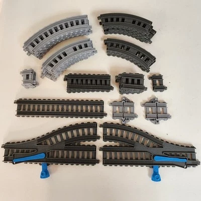 Thomas the Train Trackmaster Gray Track Lot of 28 Pieces 2013 Gullano Mattel  - Image 1 of 4