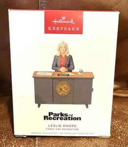 2024 Hallmark Keepsake Magic Sound Ornament Leslie Knope Parks & Recreation New - Picture 1 of 2