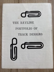 THE RAYLINE PORTFOLIO OF TRACK DESIGNS c1969 Vintage Slot Car Track Design Book - Picture 1 of 7
