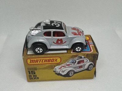 Vintage 1970s Matchbox Lesney Superfast 15 VW Bug Hi Ho Silver W/ Box Hong Kong - Image 1 of 4