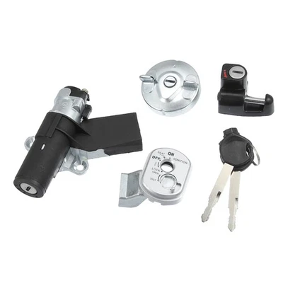 1 Set Motorcycle Ignition Fuel Switch Gas Seat Cap Lock for Honda - Image 1 of 4