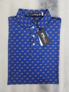 RLX Ralph Lauren Performance Golf Floral Print Polo Shirt Men's Size Large New - Picture 1 of 10