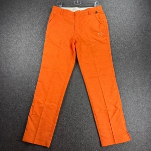 Pantalones de golf Puma para hombre naranja jaspeado informales pantalones deportivos talla grande - Imagen 1 de 8