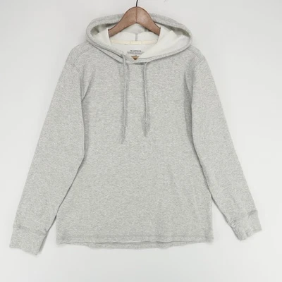 Мужская вафельная вязаная толстовка с капюшоном REI большой серый пуловер тепловой уличный - Изображение 1 из 4