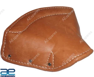 Funda de asiento individual pequeña de cuero marrón tipo licette para BSA Bantam D1 D3 - Imagen 1 de 8