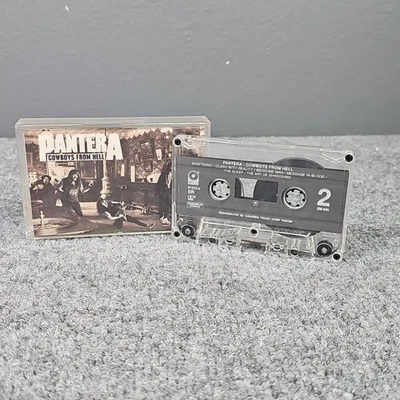 Pantera Cowboys From Hell Cassette Tape 1990 Atco Records Tested - Image 1 of 4