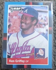 Ken Griffey - 1988 Leaf Atlanta Braves #165 MLB OF - Great Condition ! - Picture 1 of 1