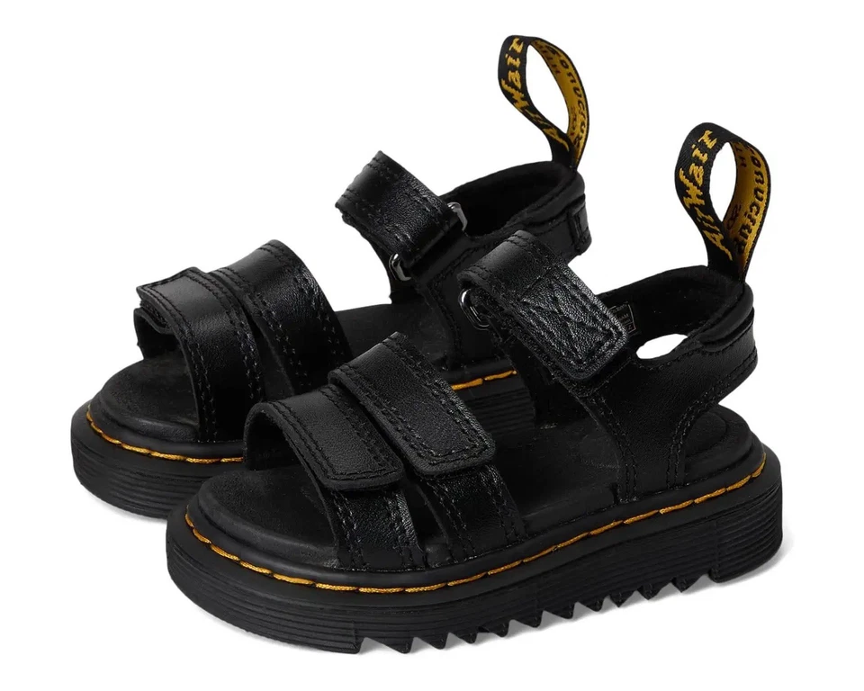 Sandalias Dr. Martens Niños Klaire Correa Cuero Negras Niñas Talla US 8 UK 7 EU 24 Foto 1 de 4