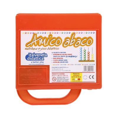 Italveneta Didattica Abaco multibase con valigetta 40 palline, 4 fori e 16 aste - Immagine 1 di 4