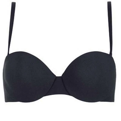 Sujetador Bandeau Con Tirantes Desmontables Hanro Sensual 8261 Negro 80B - Imagen 1 de 4