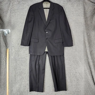 Traje de 2 piezas Tallia Uomo para hombre 44R 40x32 negro manga larga chaqueta tiro medio pantalones Foto 1 de 4