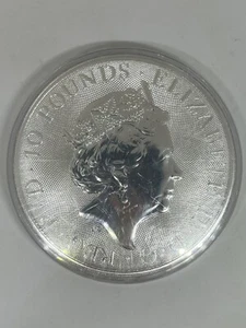 2021 10 Ounce Queen Elizabeth 10 Pound Coin - Picture 1 of 2