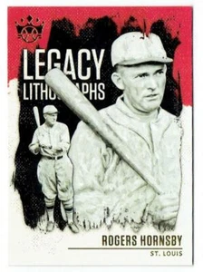 ROGERS HORNSBY Cardinals ~ 2021 Panini Diamond Kings Legacy Lithographs  FREE SH - Picture 1 of 1