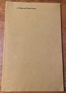 A Woman and Certain Women By Philip Garrison Signed First Edition 1971 Poetry - Picture 1 of 9
