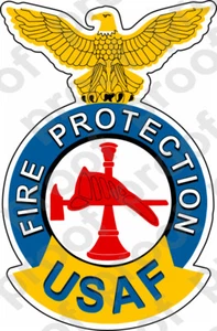 AUFKLEBER USAF TIERARZT BRANDSCHUTZ ABZEICHEN - Bild 1 von 1