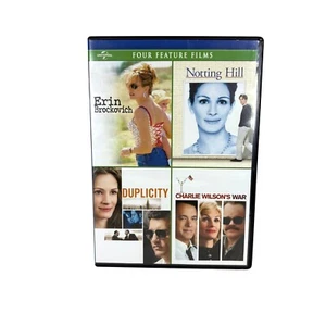 4 DVD Box Set Erin Brockovich, Notting Hill, Duplicity, and Charlie Wilson's War - Picture 1 of 5