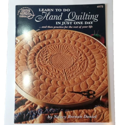 Learn Hand Quilting In Just One Day American School of Needlework 1996 книга в мягкой обложке - Изображение 1 из 2