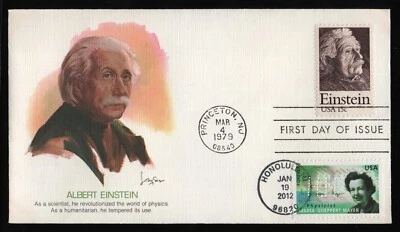 #1774 15c Einstein, Fleetwood-Dual Cancel FDC **ANY 5=FREE SHIPPING** - Image 1 of 2