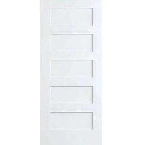 Kimberly Bay Interior Door Slab 30" x 80" 5-Panel Shaker Solid Core White - Picture 1 of 3
