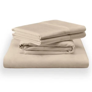 TEMPUR Classic Cotton Sheet Set Sandstone - TwinXL - Picture 1 of 9