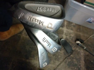 Maxfli Irons 8,9 & pw  Graphite Mp700 Stiff RH  NEW KARMA GRIPS 357 series - Picture 1 of 10