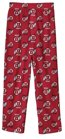 New NWT Utah Utes Lounge Pajamas Pants Youth Boys Size L Large. 14/16 Cover