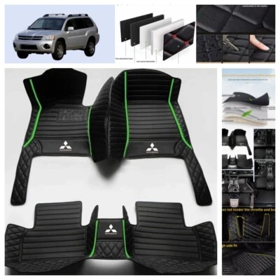 For Mitsubishi Endeavor 2004-2011 Car Floor Mats Foot Carpets Custom Leather Pad Foto 1 de 4