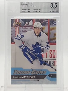 JUMBO / Oversized 2016-17 Upper Deck #201 Young Guns Auston Matthews RC BGS 8.5 - Bild 1 von 14
