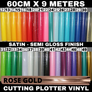 60CM X 9M VINYL STICKER ROLL WINDOW BANNER SIGN CALENDAR CUTTING CUTTER PLOTTER - Picture 1 of 55