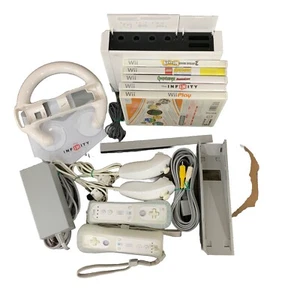 Nintendo Wii RVL-001 Console Play + 5 Games Bundle Tested Working! - Picture 1 of 20