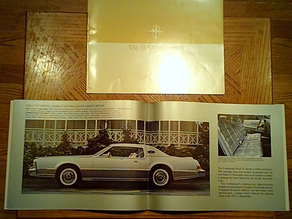 Folleto de ventas de Lincoln Continental 1975 y Mark IV Foto 1 de 1