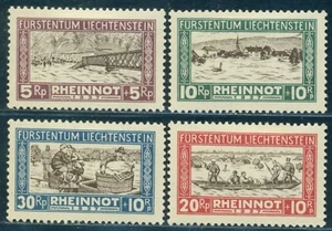 1928 Rhine,Rhein River Floods,Bridge,Military,Liechtenstein,M.78,CV€260/$340,MLH - Picture 1 of 2