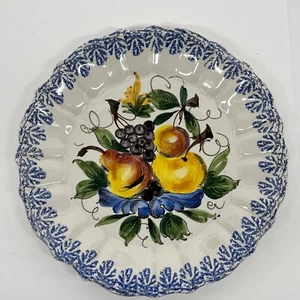 Italian Handpainted Wall / serving plate Fruit design - Picture 1 of 7