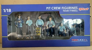 TrueScale Team Tyrrell F1 Pit Crew Figures 1976 1:18 Scale Set of 6 - TSM12AC12 - Picture 1 of 3